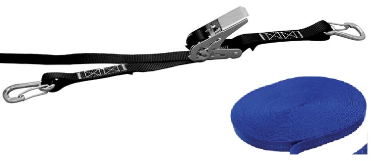 With 1-1/2" Blue Webbing