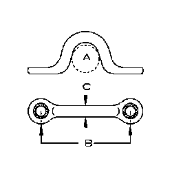 Stainless Steel Pad Eyes (Stamped) 3/8 Stainless Steel Pad Eyes (Stamped) 3/8