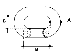 Stainless Steel Connecting Link 3/8 Stainless Steel Connecting Link 3/8