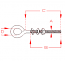 Stainless Steel Eye Bolts, Welded 1/4"x 5"