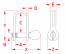 5/32" Stainless Steel Stamped D Shackle