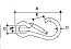 Stainless Steel Spring Clip with Key Lock 2-3/8