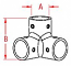 Stainless Steel 3-Way Corner Fitting - 1"