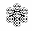 Stainless Steel WIRE ROPE 304, 7x19, 3/16", Per Foot