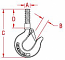 Stainless Steel Threaded Shank Hook 1/2