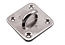 Stainless 3" x 3" Heavy Duty Square Pad Eye