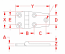 2-1/4" Stainless Steel Door Hinges - Unequal