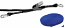 Stainless Steel Ratchet Buckle w/ Blue Strap, HeavyDuty 1.5" x 3'