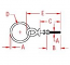 Stainless Steel Ring Eye Bolt, Shoulder 5/16" x 2-1/4"