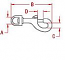 Stainless Steel Swivel Eye Bolt Snaps 3/8