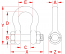3/8" Stainless Steel Bolt Anchor Shackle