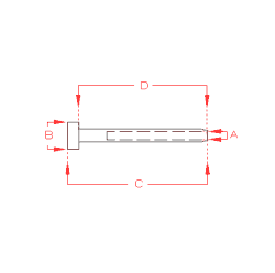 Stainless Steel Swage Domehead 1/4