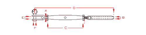 Stainless Steel Turnbuckle (Closed Body) Toggle & Swage 3/16 x 1/16 Stainless Steel Turnbuckle (Closed Body) Toggle & Swage 3/16 x 1/16