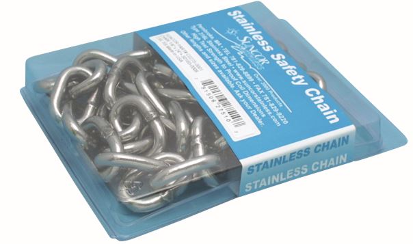 1/4" x 24" Stainless Steel Stainless Safety Chain