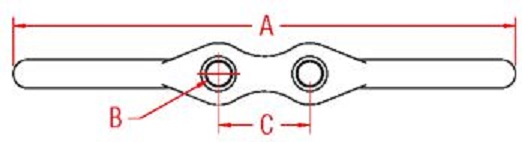 Stainless Steel Flagpole Cleat 4-1/2