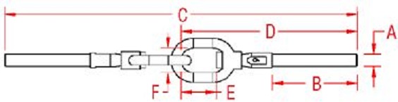 Stainless Steel Hand Swage Joined Swivel Gate Eyes 1/8"