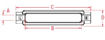 Stainless Steel Turnbuckle Body (forged) 1/4