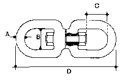 1/2" Stainless Steel Eye and Eye Swivel 1/2" Stainless Steel Eye and Eye Swivel