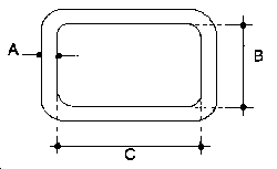 Stainless Steel Rectangular Ring 1/4 x 1 x 2 Stainless Steel Rectangular Ring 1/4 x 1 x 2