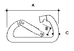 Stainless Steel Asymmetrical Spring Clip 4 Stainless Steel Asymmetrical Spring Clip 4