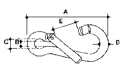 Stainless Steel Spring Clip without Eyelet (Special Gate) 4 Stainless Steel Spring Clip without Eyelet (Special Gate) 4