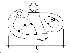 Stainless Steel Fixed Snap Shackle 2-5/8