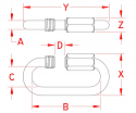 1/8" Stainless Steel Quick Link 1/8" Stainless Steel Quick Link