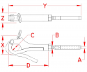 1/4" Stainless Steel Pelican Hook (Swage End)(Hook w/Stud)
