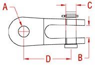1/4" Stainless Steel Rigging Toggle