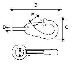 Stainless Steel Fixed Eye Snap 3/4