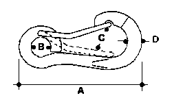 Stainless Steel Harness Clip (Wire Lever) 2-3/8