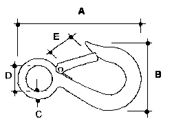 Stainless Steel Eye Hook 4 Stainless Steel Eye Hook 4