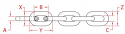 Industrial High Test Stainless Steel Chain 1/2" Industrial High Test Stainless Steel Chain 1/2"