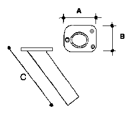 Stainless Steel Flush Mount Rod Holder With White Liner Stainless Steel Flush Mount Rod Holder With White Liner