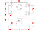 Stainless Steel Heavy Duty Side Deck Hinges Stainless Steel Heavy Duty Side Deck Hinges