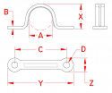 Stainless Steel Pad Eyes (Stamped) 3/8 Stainless Steel Pad Eyes (Stamped) 3/8