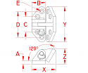 3" Stainless Steel Hatch Hinges (90 degree mount) 3" Stainless Steel Hatch Hinges (90 degree mount)