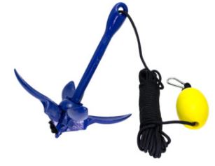1.5 lbs Blue Folding Grapnel Anchor