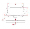 3/8" Stainless Steel Master Link 3/8" Stainless Steel Master Link