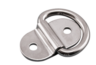 Stainless Steel Pad Eyes (Stamped/Folding) 1/4"