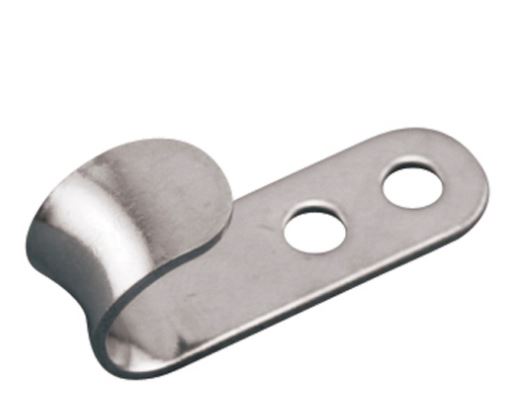 Stainless Steel Stamped Flat Hook 1-5/8" x 1/2"