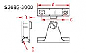 Stainless Steel Deck Hinges (Concave Rail) Screw Pin Stainless Steel Deck Hinges (Concave Rail) Screw Pin