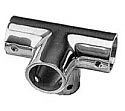 1" Stainless Steel 4-way Corner Rail Fitting