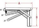 16" Suncor Folding Table Bracket 16" Suncor Folding Table Bracket