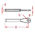 Stainless Steel Swage Eye 1/2 Stainless Steel Swage Eye 1/2