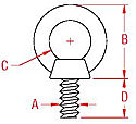 Stainless Steel Machine Eye Bolt 1