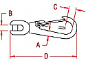 Stainless Steel Chain Clip 5/32-3/16 Stainless Steel Chain Clip 5/32-3/16