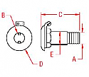 Stainless Steel Through-Hull Fitting 3/4" Stainless Steel Through-Hull Fitting 3/4"