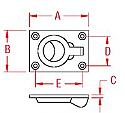 Stainless Steel Flush Lift Ring - large (round ring) 2-1/2 x 1.74 Stainless Steel Flush Lift Ring - large (round ring) 2-1/2 x 1.74