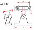 Stainless Steel Deck Hinges (80 degree) Screw Pin Stainless Steel Deck Hinges (80 degree) Screw Pin